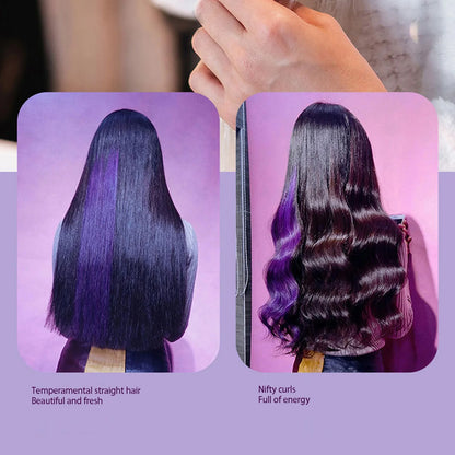 Rechargeable Mini Hair Straightener,Cordless Hair Straightener Brush, Portable Straightening Brush with Negative Ion,Hot Comb Hair Straightener for Women, Lightweight & Mini for Travel (Pink)